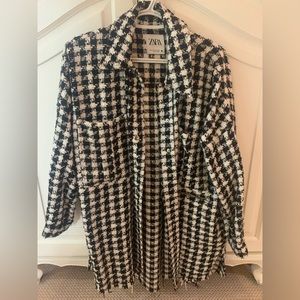 Houndstooth overshirt